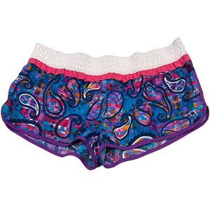 Y2K OP Ocean Pacific Juniors Board Mini Shorts Multicolor Sz L (11-13)